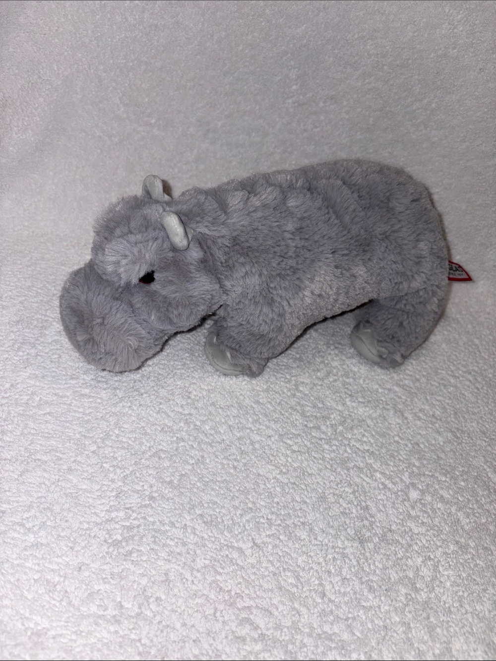 Douglas Plush Hippo Stuffed Animal - Soft Gray Cuddly Toy